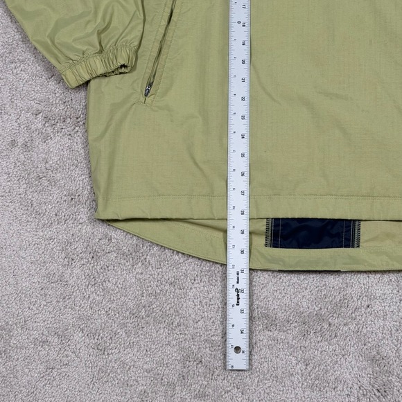 VTG 90s Nike Pullover Anorak Hooded Jacket Light Green Navy Women Large - Picture 5 of 8